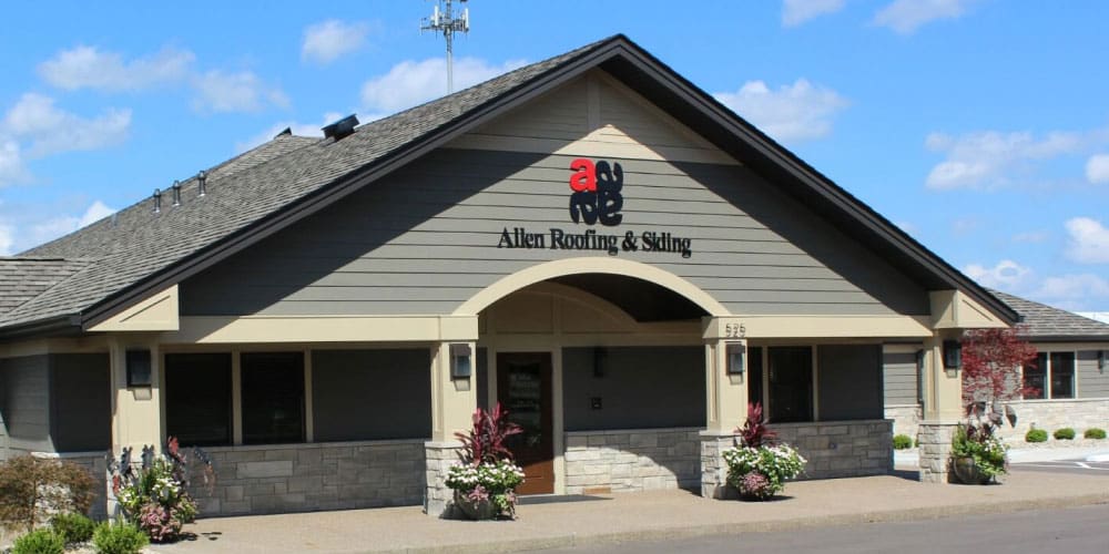Allen Roofing and Siding office building and showroom